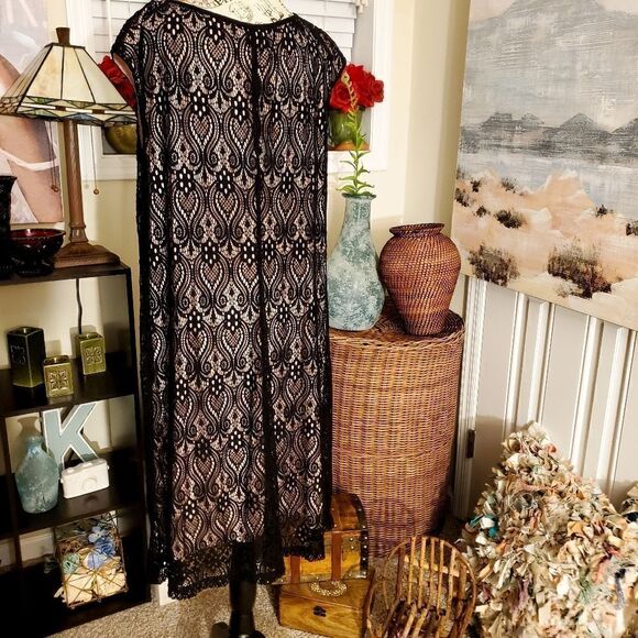 Connected Apparel Sleeveless Overlay Dress - Picture 2 of 15